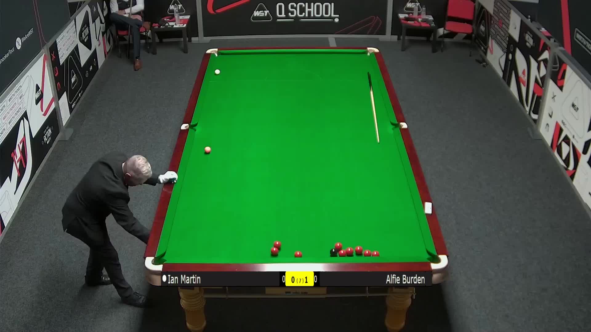阿尔菲·伯顿  VS  伊恩·马丁 2025斯诺克欧洲Q School清流