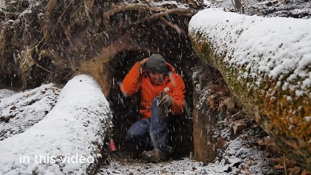 预感暴风雪要来了，幸好我防患于未然，建造出温暖舒适的庇护所
