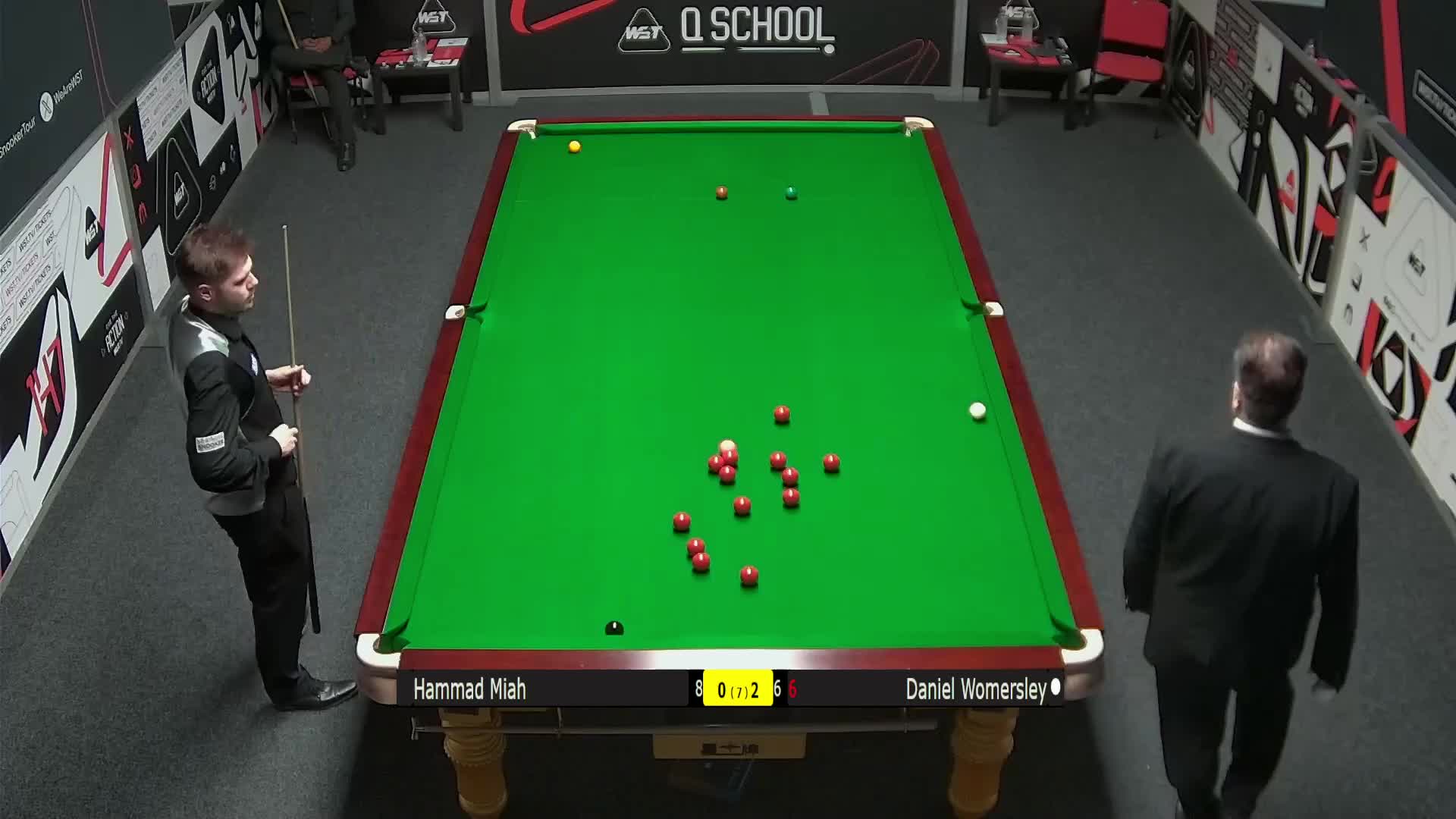 丹尼尔·沃默斯利  VS  哈马德·米亚赫  2025斯诺克欧洲Q School清流