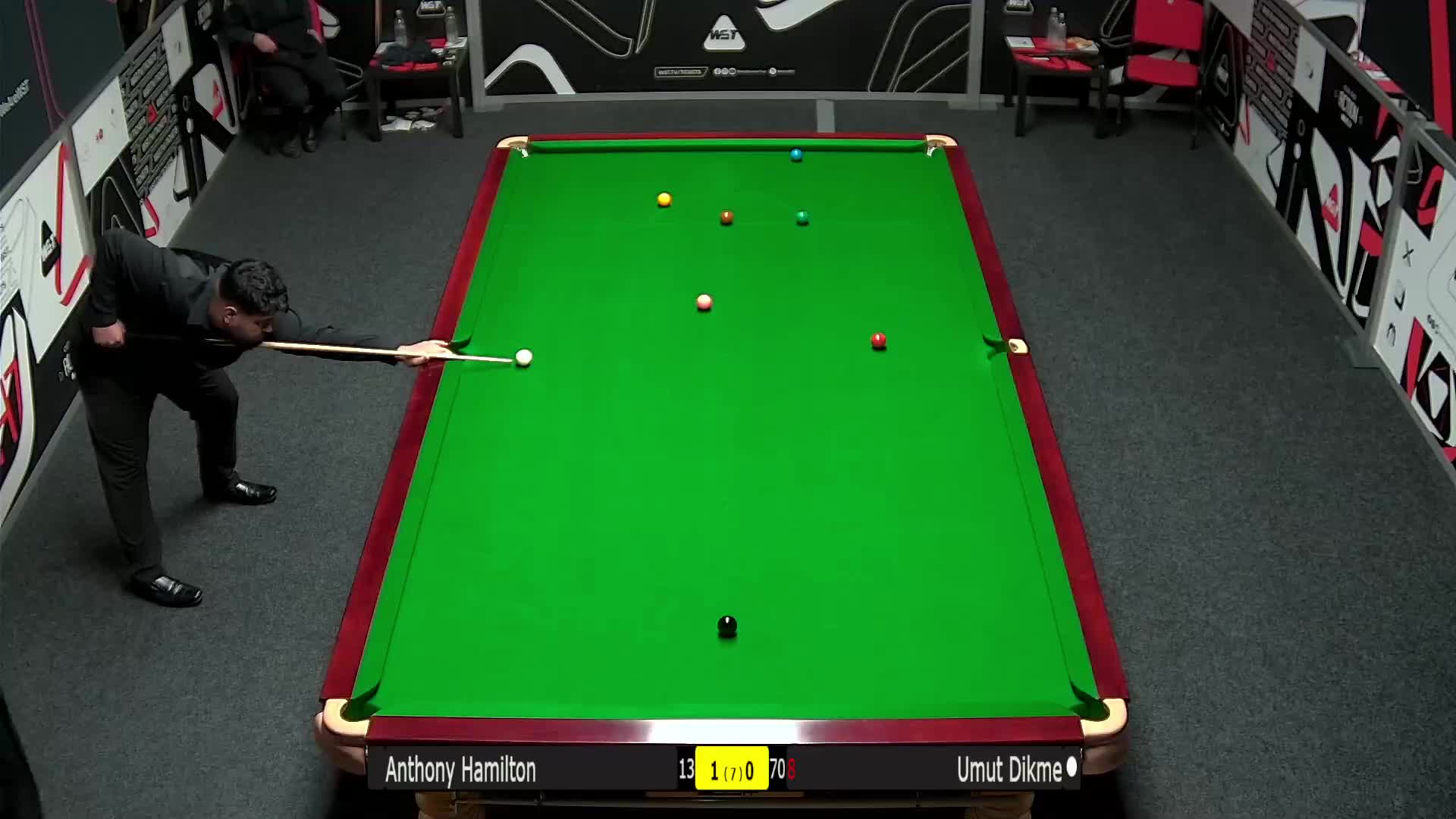 乌穆特·迪克梅  VS  安东尼·汉密尔顿  2025斯诺克欧洲Q School清流