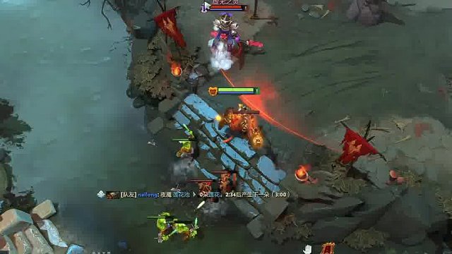 中路拿了一血，无敌了