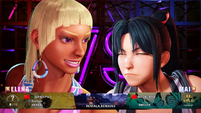 SF街霸6 严安之VS国服排位 首次使用艾莲娜非常顺利