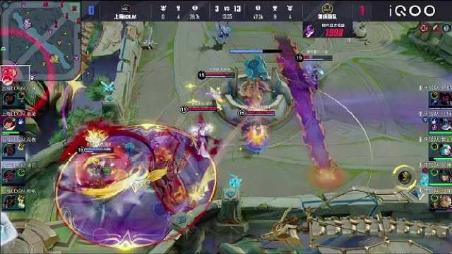 在今天狼队对阵EDGM的第二局比赛中，紫幻的王昭君搭配一笙的张良控制拉满，帮助狼队打赢多波团战，最终