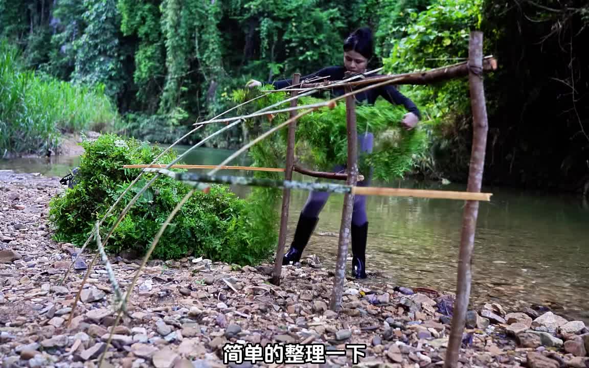 60天再深林里生存，搭建庇护所。