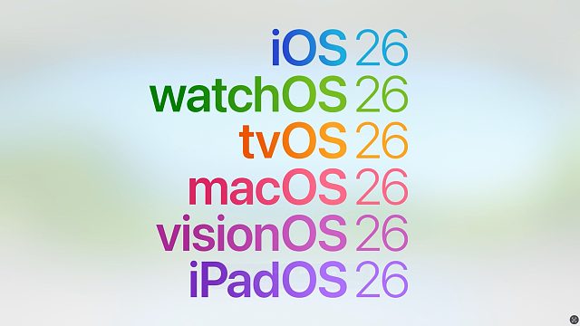iOS26来了！苹果宣布全平台软件版本号统一