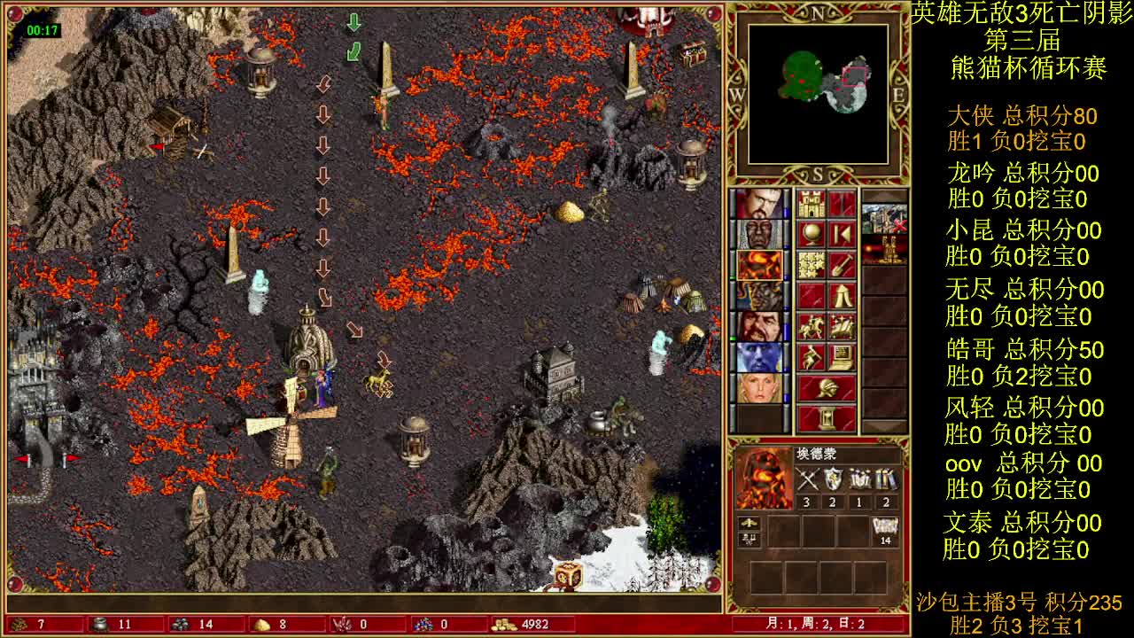 英雄无敌3第三届 熊猫杯 比赛 循环赛 第三天 战大侠 3