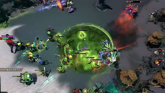 DOTA2不朽杯表演赛 一塔快掉了