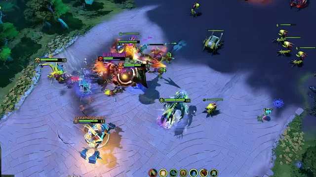 DOTA2不朽杯 表演赛小灭一波回去买装备