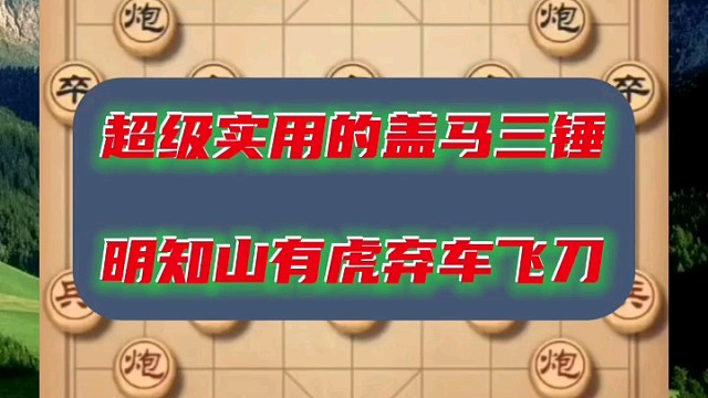 超级实用的盖马三锤，明知山有虎弃车飞刀