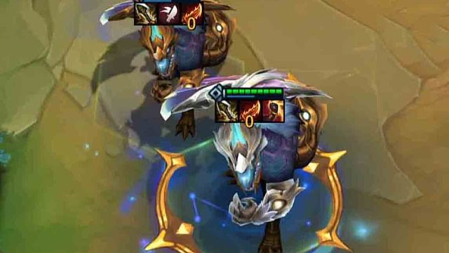 自己咬自己，原地触发霸王。