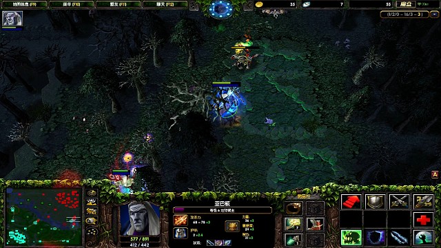 打5图黑5号位亚巴顿1打3反杀1个大哥