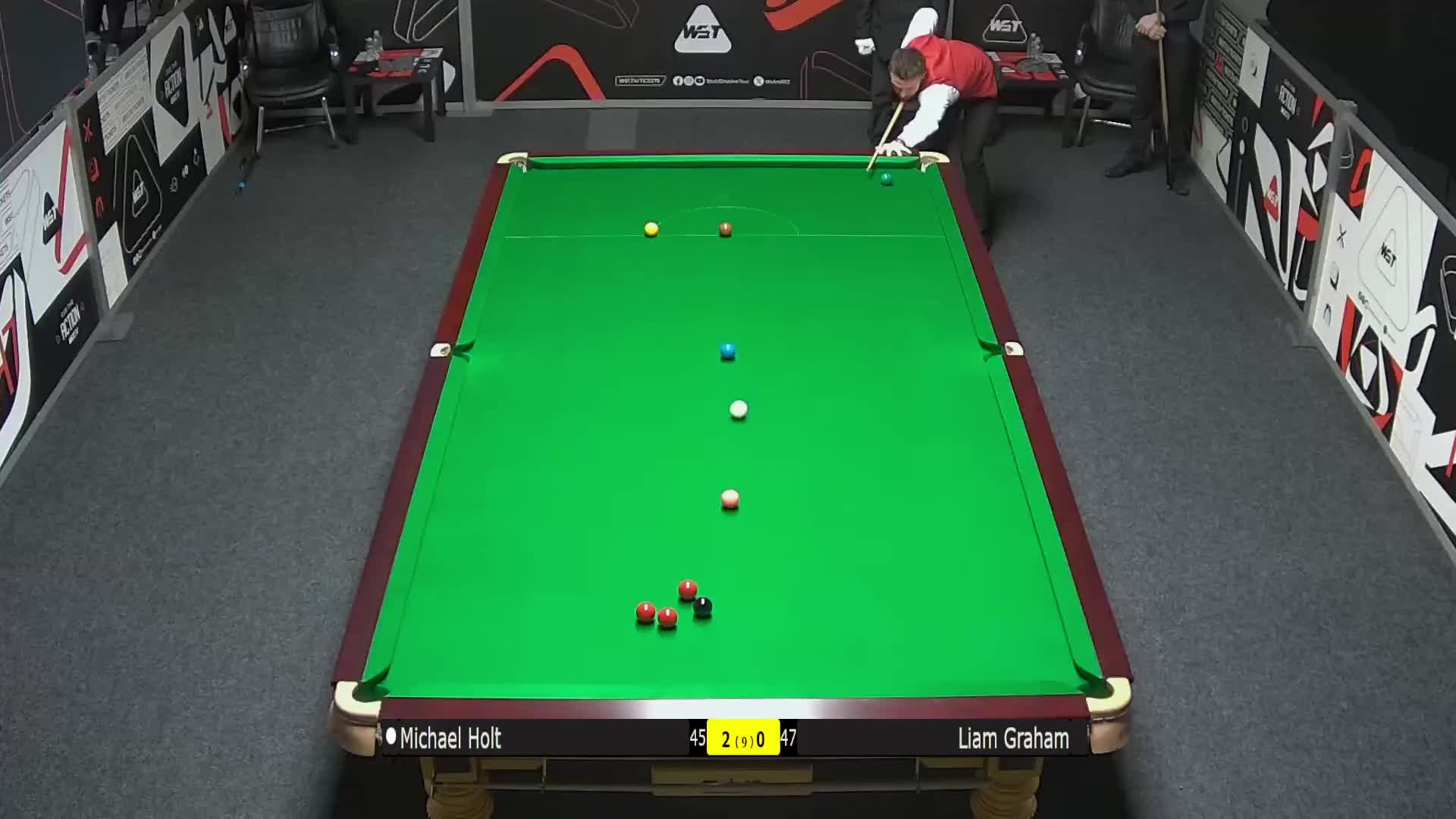 迈克尔·霍尔特  VS  利亚姆·格雷厄姆 2025斯诺克武汉公开赛资格赛 清流