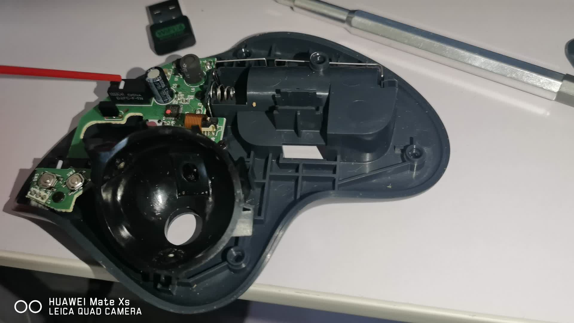 罗技M570轨迹球鼠标鼠标左右键双击或按键无反应维修