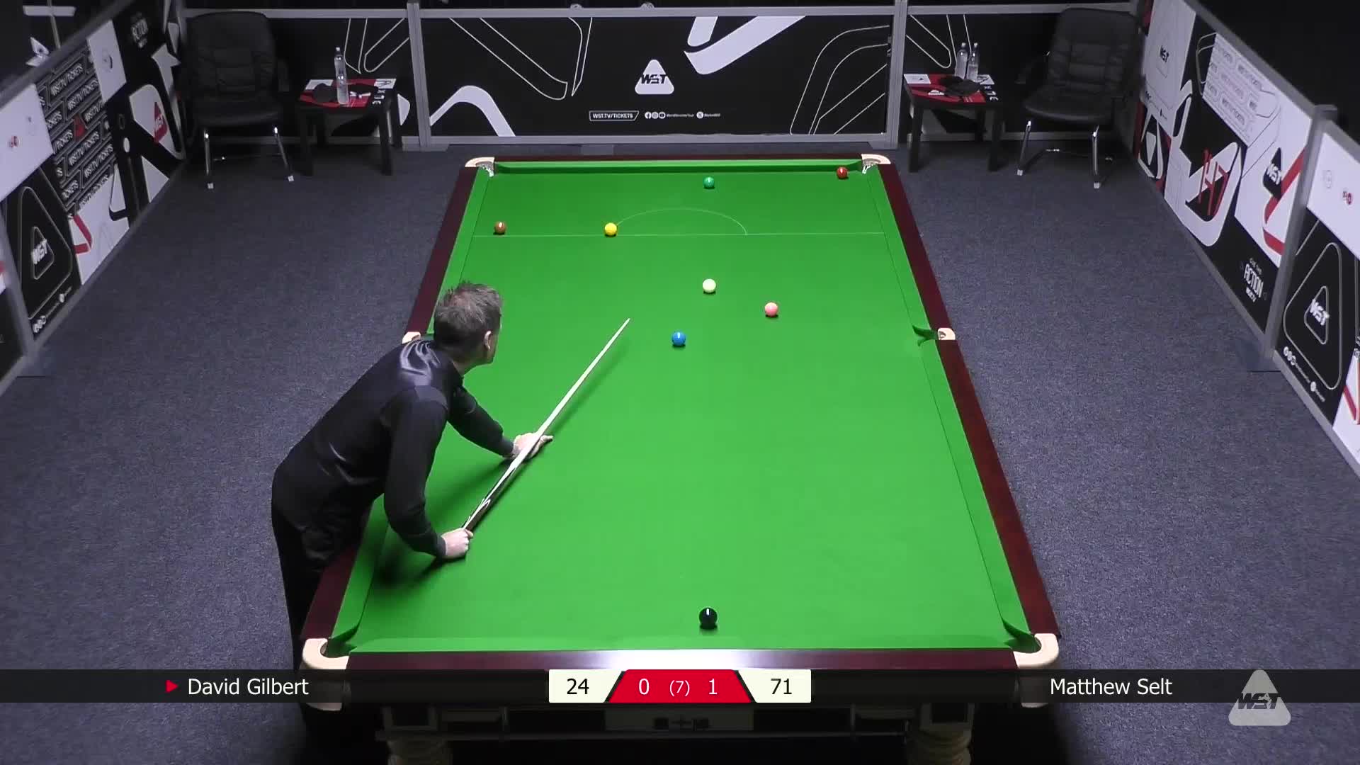 马修·塞尔特VS大卫·吉尔伯特  2025斯诺克英国公开赛资格赛 清流