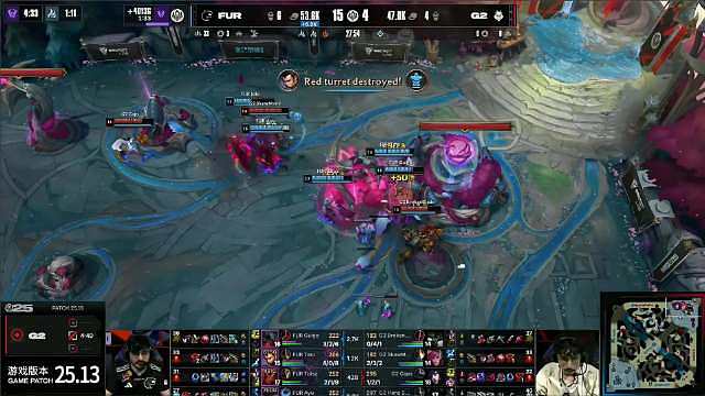 2025季中冠军赛入围赛D1【G20:1FUR】FUR战队拿下第一局比赛胜利，先下一城！【本局MVP