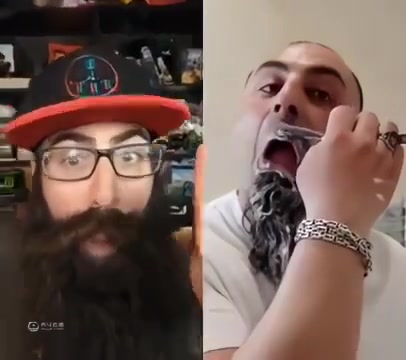 左边这位长胡子大哥的情绪波动太大了，