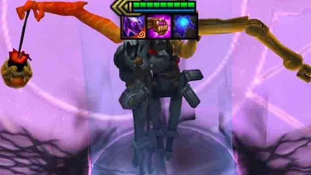 把蓝条和普攻删掉！让稻草人只会放技能。