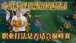 小胖打野思路被質(zhì)疑？職業(yè)打法是否適合巔峰賽