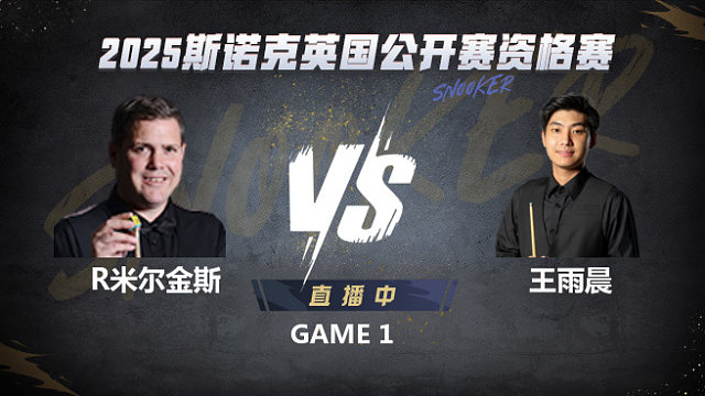 王雨晨VS米切尔·曼恩 2025斯诺克英国公开赛资格赛  泡泡解说