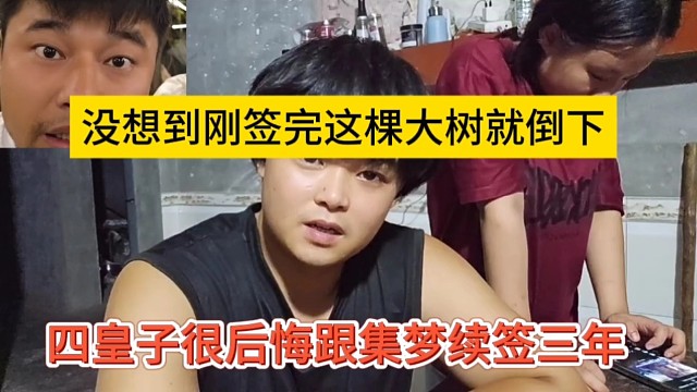 四皇子很后悔跟集梦续签三年，没想到刚签完这颗大树就倒下了