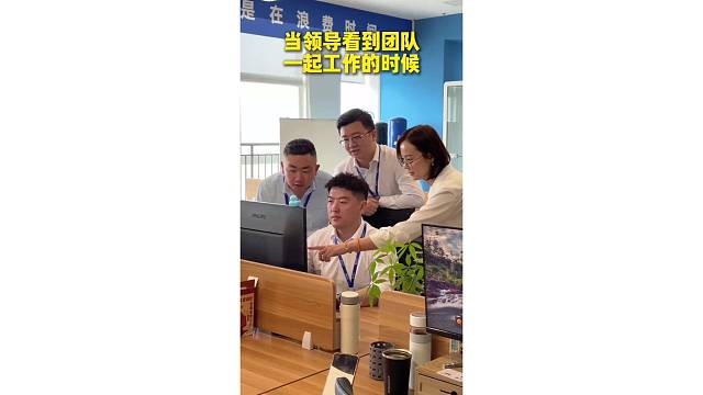 当领导看到团队一起工作的时候