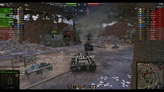 對方常亮，T95滅點后偷偷進入伏擊位置