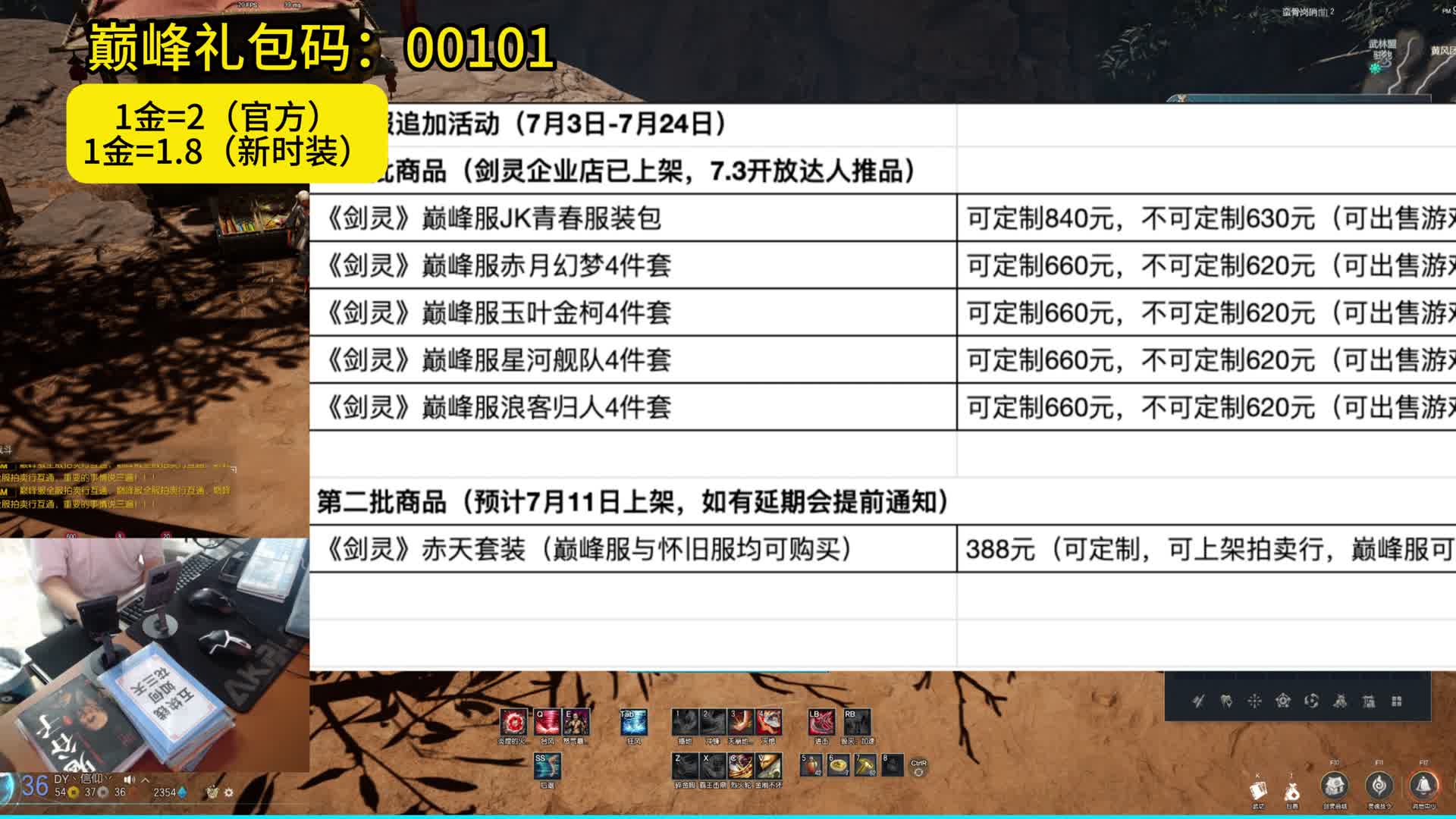 剑灵巅峰服  第一期时装推荐官上线啦（时装可以卖成金币哦）