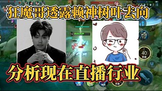 狂魔哥透露賴神樹葉去向？分析現(xiàn)在直播行業(yè)