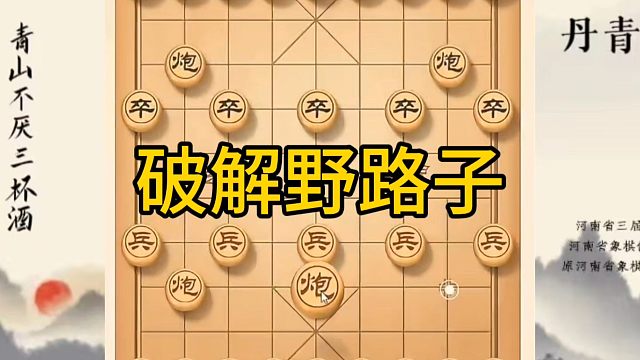 河南省冠军黄丹青讲棋，象棋怎么学，象棋教学，破解野路子，讲解棋理，系统学习象棋。