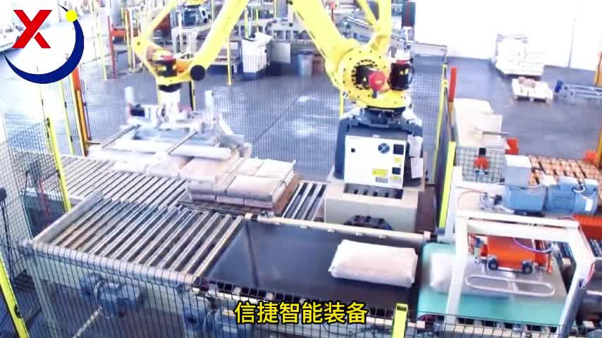 60后以后这个活根本没人干，全自动码垛机器人