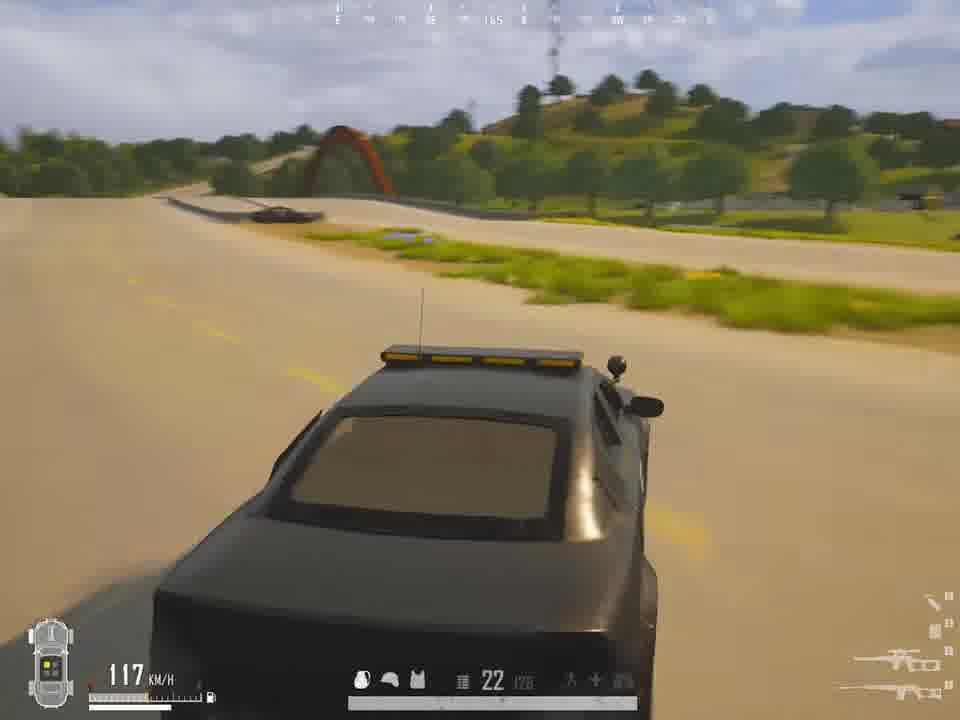 警车也扛不住这火力啊