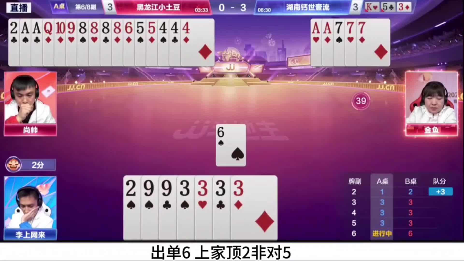 混团半决赛精彩牌局！黑龙江小土豆上演让二追三惊天大逆转