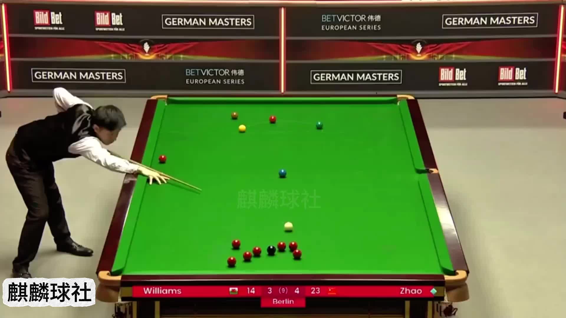 赵心童的准度有多可怕？打到马叔开球就玩贴贴乐，准到吓人