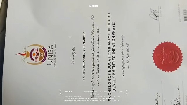 南非大学学位证