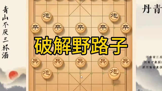 河南省冠军黄丹青讲棋，象棋怎么学，象棋教学，破解野路子，讲解棋理，系统学习象棋。