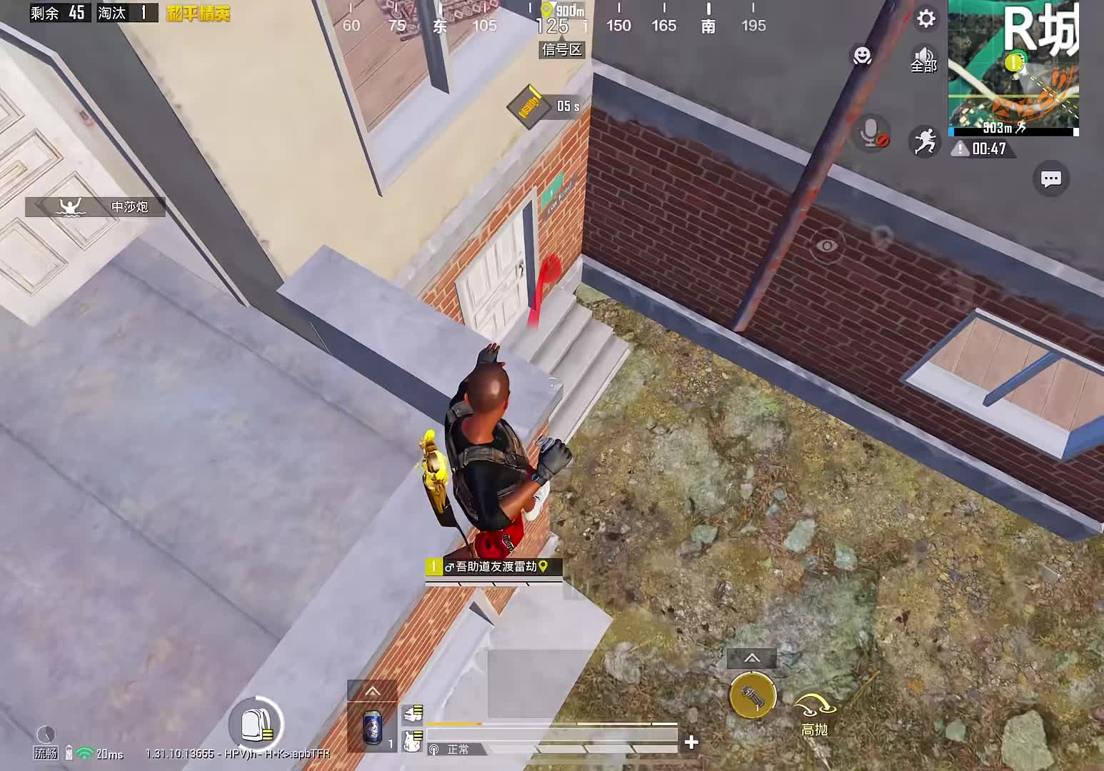 极限操作在假车库只用手雷1v4灭队的精彩博弈