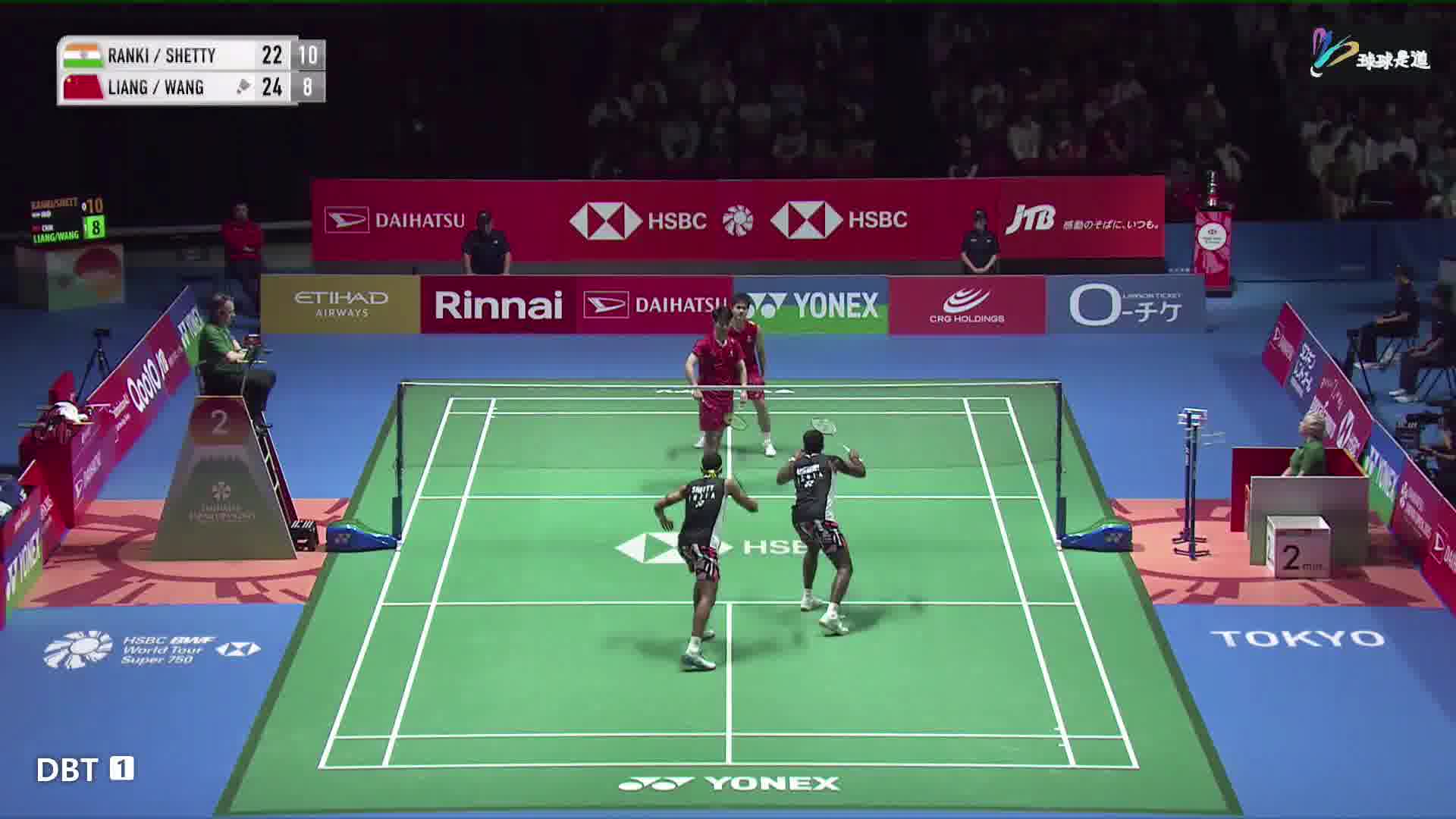 梁伟铿推腰，上步前封终结对手