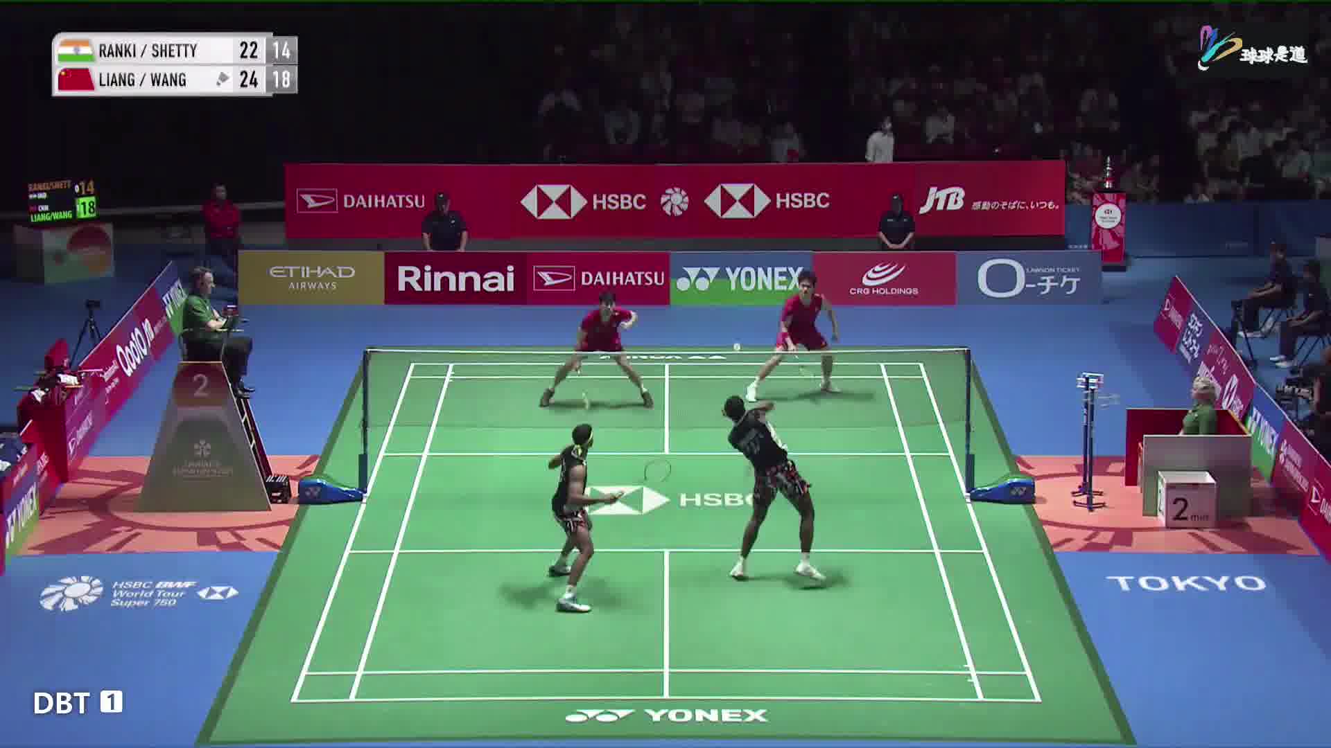 梁伟铿极限救球，一拍点杀中路神来之笔