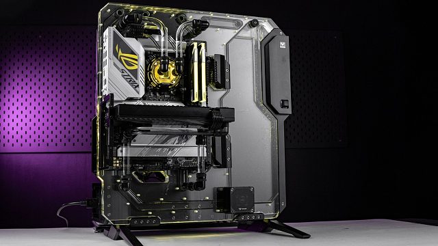 开放式分体水冷电脑顶级桌面装饰