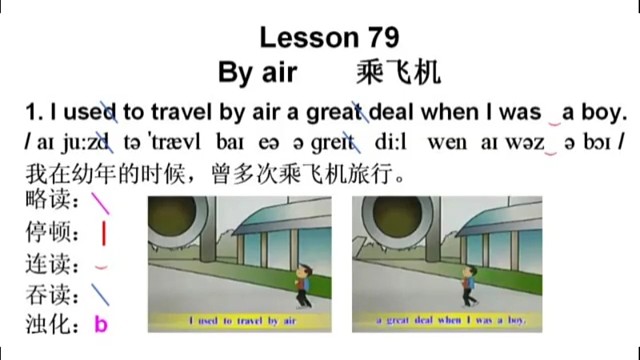 新概念英语第二册第79课　连读　3遍慢速，3遍正常速度