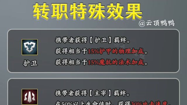 S15新赛季，转职合成及特殊效果