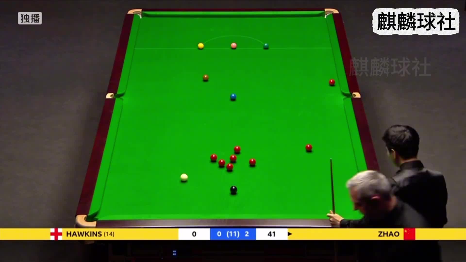 赵心童的准度太可怕，全程吊打霍金斯，英锦赛后一战成名(2)