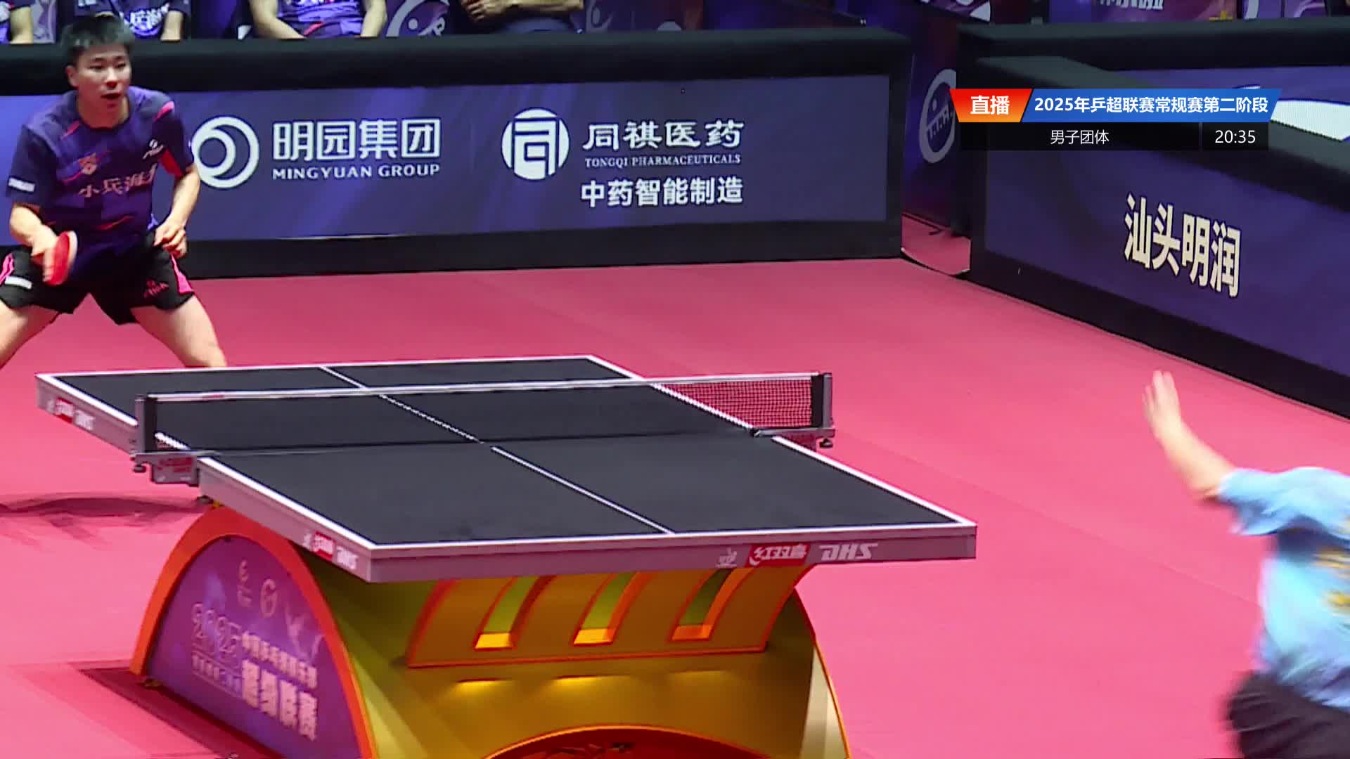 林诗栋vs徐瑛彬 2025乒超联赛第二阶段 清流