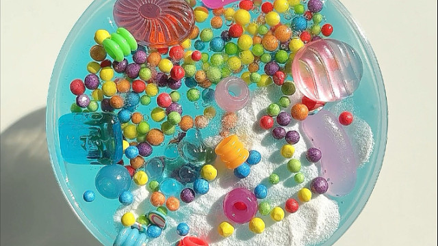 好有夏天氛围感的史莱姆