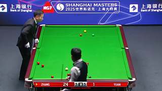 2025斯諾克上海大師賽，張安達(dá)決勝局6比5戰(zhàn)勝袁思俊，晉級(jí)16強(qiáng)！