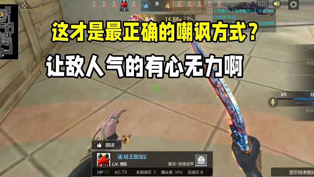 这才是最正确的嘲讽方式？让敌人气的有心无力？