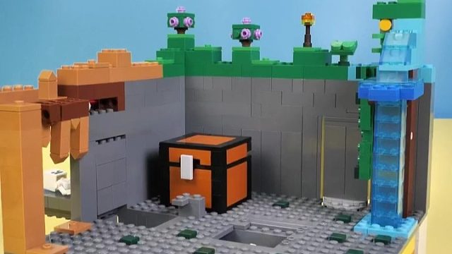用乐高拼搭《我的世界》怪物刷怪笼，你觉得可以打几分？