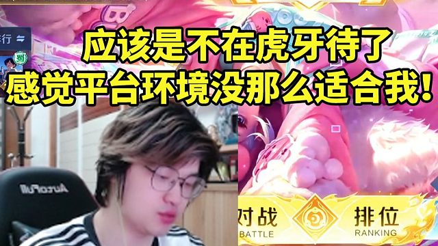 树叶谈合同到期后去向：应该不在虎牙待了 平台和直播间环境都感觉没那么适合我！
