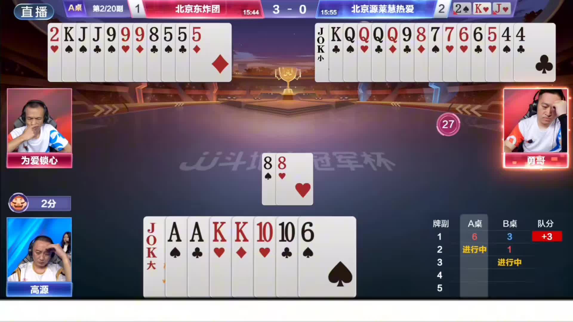 这副牌为爱锁芯打出了斗地主精髓之所在！能管我就不管