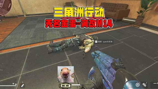 三角洲行动，无名大招一开，敌人原地等待，黑闪一扔猴子乱跳！